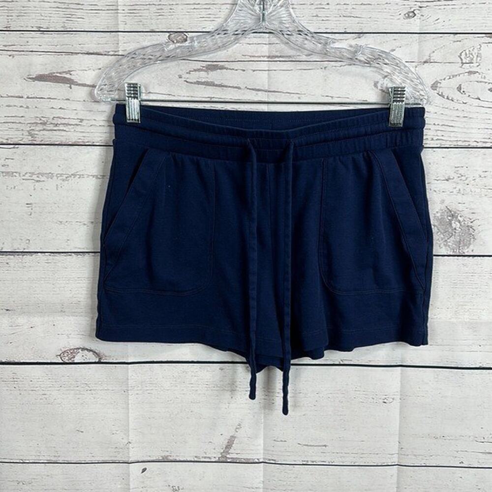 Haven Well Within Shorts Womens Medium Blue Drawstring Casual Comfort